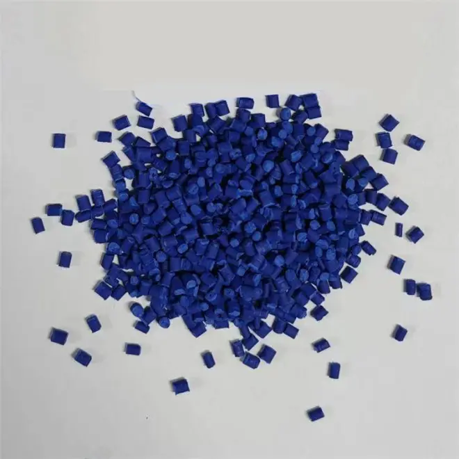 High Concentration Blue Masterbatch PE Carrier for Plastic Injection Blowing Film Coloring