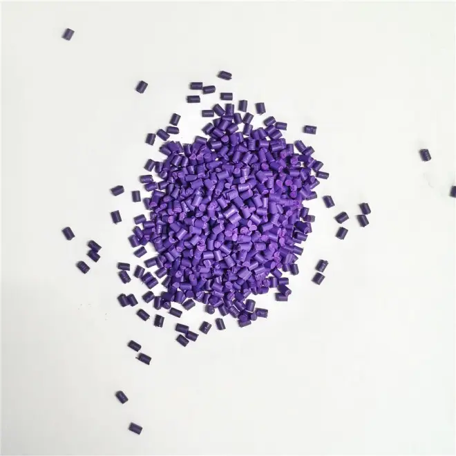 High Concentration PE Purple Masterbatch Anti-fading Stable Color for Blown Film Injection Extrusion