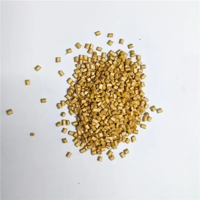 High Concentration PE Gold Masterbatch Anti-fading Heat Resistant for Injection Blown Film Extrusion