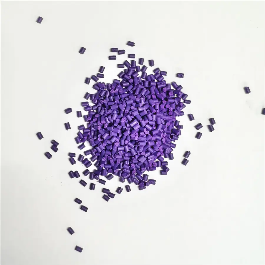 Cheap High Concentration PE Purple Masterbatch Anti-fading Stable Color for Blown Film Injection Extrusion Plastic Coloring Supplier, Manufacturers