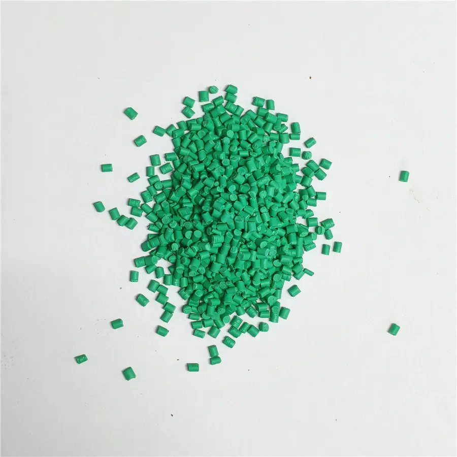 Custom High Concentration PE Green Masterbatch Anti-fading Heat Resistant for Injection Blown Film Extrusion Plastic Coloring Company, Manufacturer