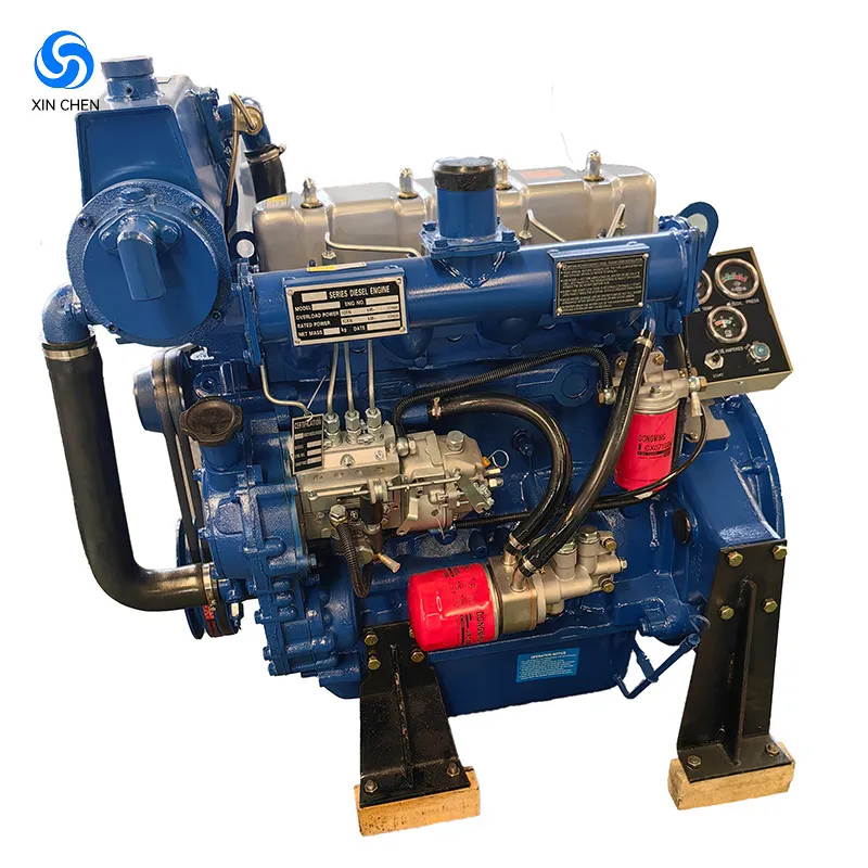 Motor Diesel Turboalimentado de Alta Estabilidade 4-Cilindros Refrigerado a Água