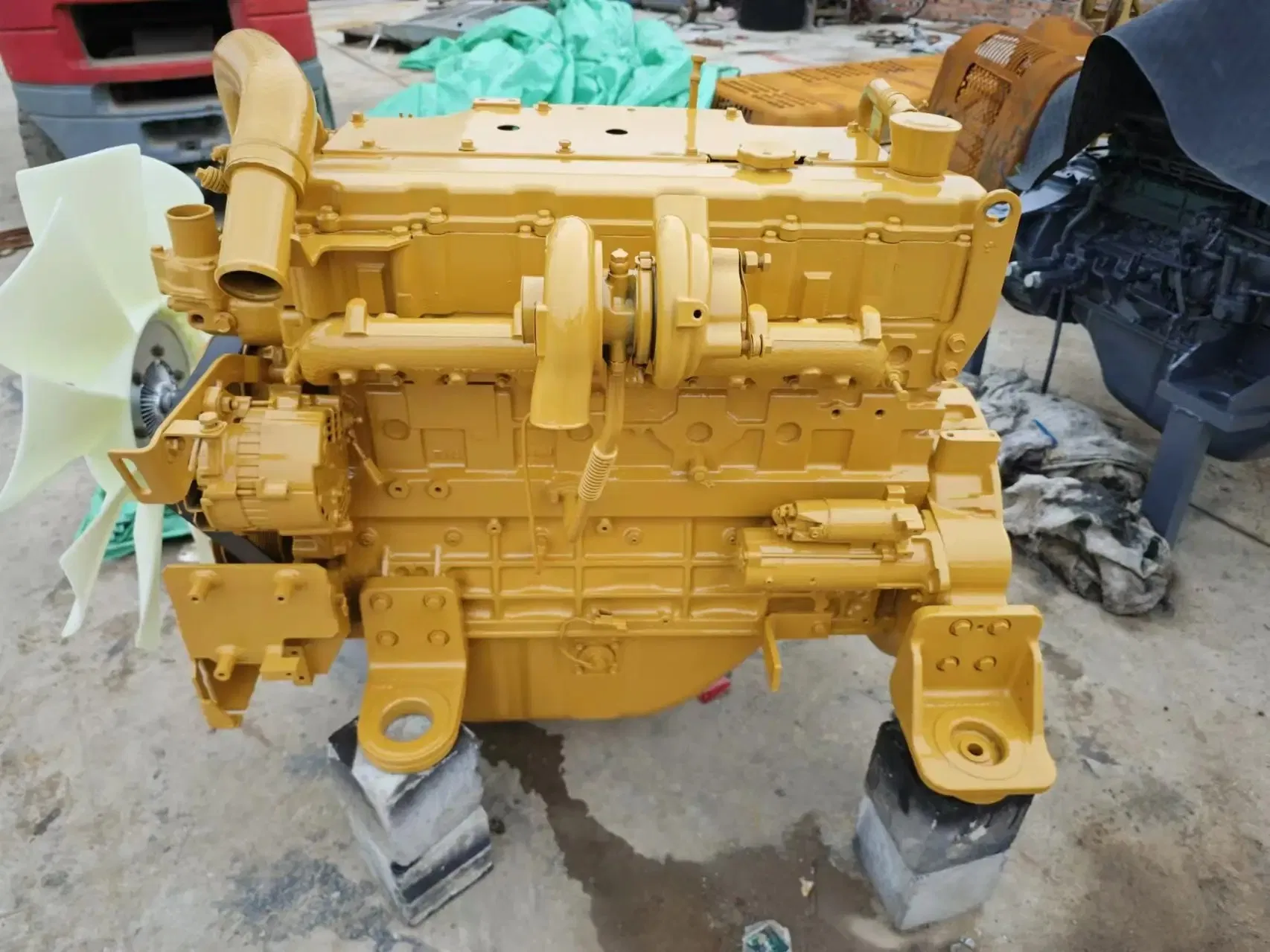 Conjunto de Motor Diesel Recondicionado C4.4 C6.4 C7.1 C7 C9 3066 para Escavadora Caterpillar E320c E320d com Intercooler