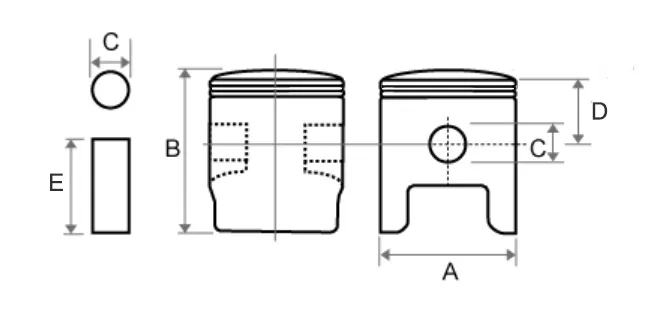 Piston Forjado Motor a Diesel 1
