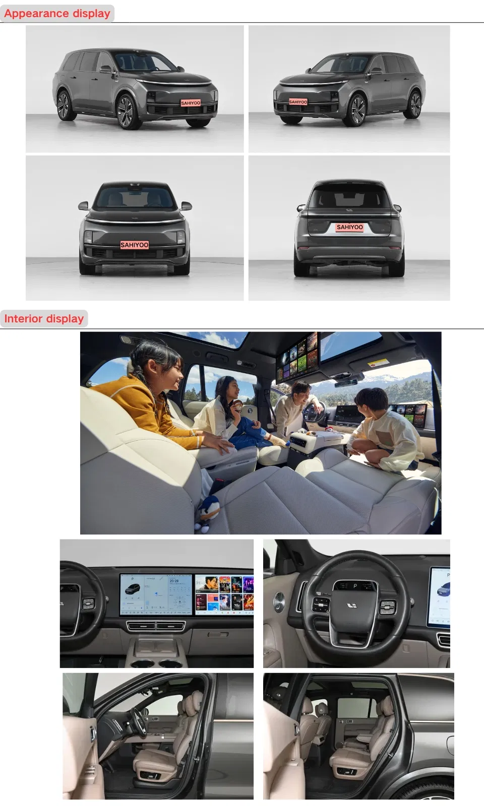 Design e Tecnologia Interior Li Auto L9 Ultra