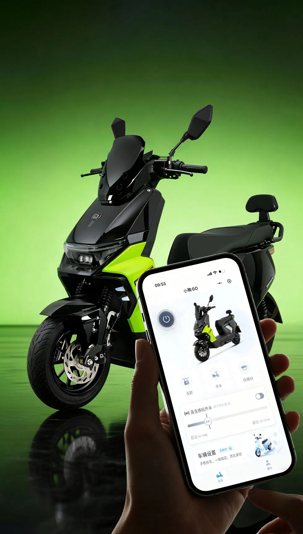 Desempenho Urbano 72V Powertrain Mkg Mighty Poiet Scooter Elétrico Motocicleta para Segurança