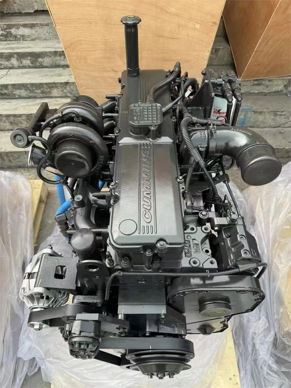 Motor Diesel Turboalimentado SAA6d114e 8.3L para PC300-8 Escavadora