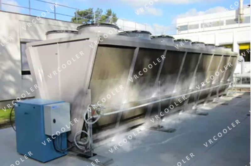 Sistema de Resfriamento a Seco com Água de Glicol para Resfriar o Motor na Usina