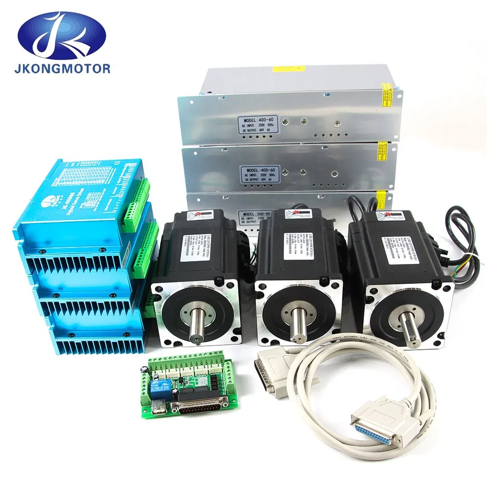 2 Fase NEMA23 1n. M 2n. M 3n. M Jk57HS 57bygh Motor de Passo Elétrico CNC Híbrido com Redutor Planetário / Freio / Encoder / Controlador