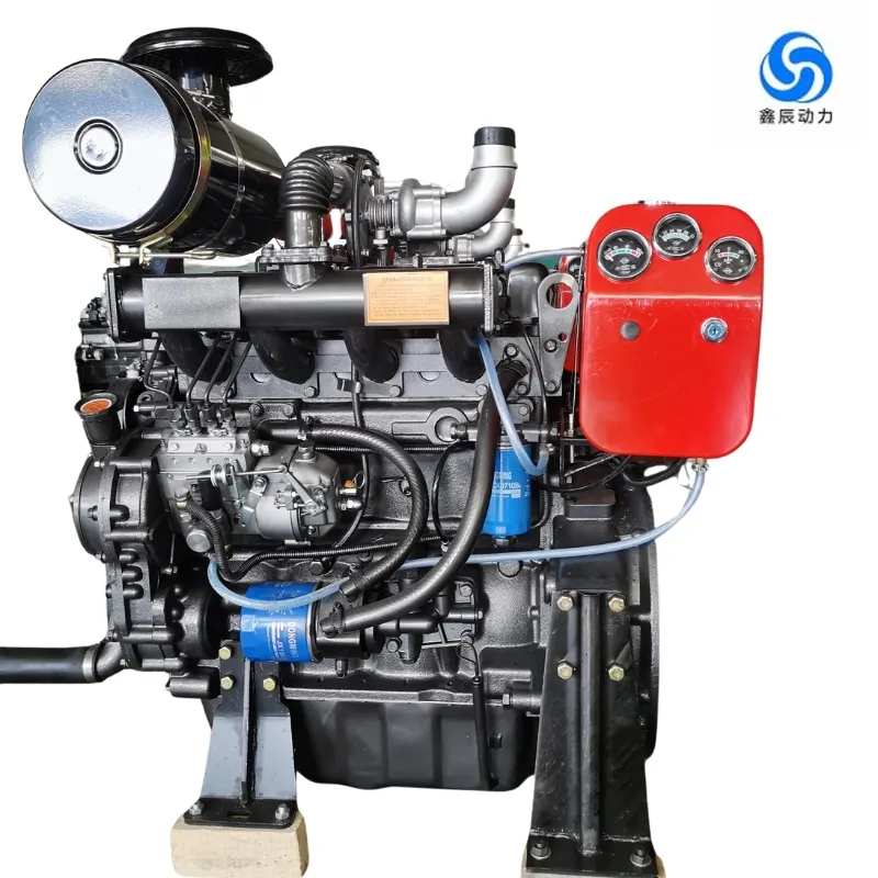 Motor Diesel Turboalimentado de Alta Estabilidade 4-Cilindros Refrigerado a Água
