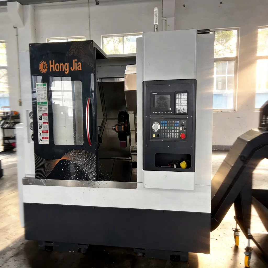 Torno de Processamento de Válvula de Aço Inoxidável Durável com Sistema de Controle Taiwan Syntec