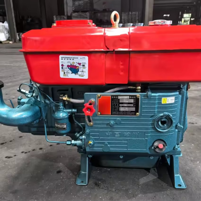 Modelo Popular Zs1115 Motor Diesel de Cilindro Único 24HP Refrigerado a Água 4 Motor Diesel de Curso