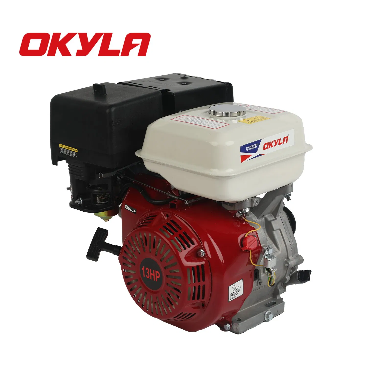 Preço de Fábrica Okyla 168f 170f Motor a Gasolina 5.5HP 6.5HP 7.5HP 4-Stroke com Polia Gx210 Gx200 Gx390