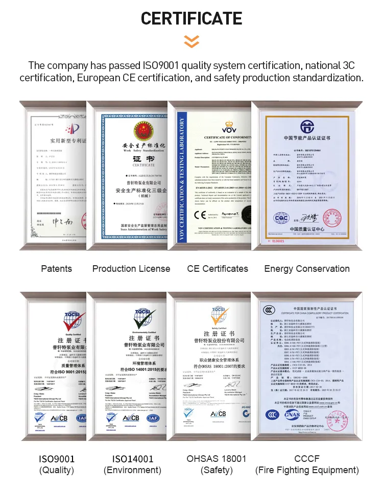 Equipamentos e Certificações
