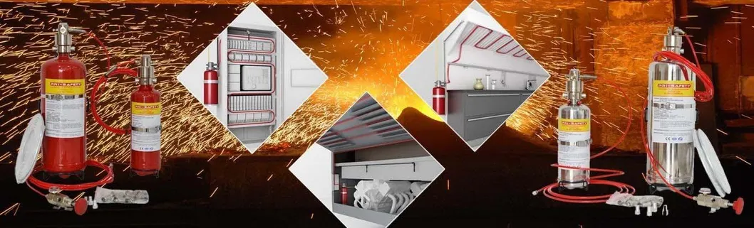 Sistema de Proteção contra Incêndio com Extintor para Equipamentos de Mineração Subterrânea Compatível com Motores de Máquinas