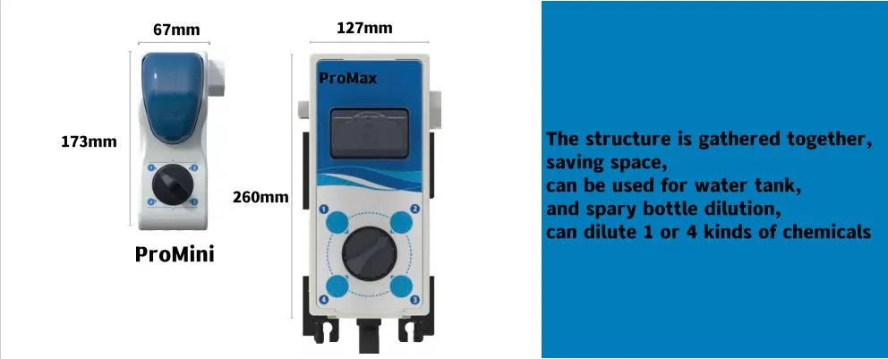 Dispenser Venturi Multifuncional de Mistura Química Controle de Diluição Sistema de Dosagem de Diluição