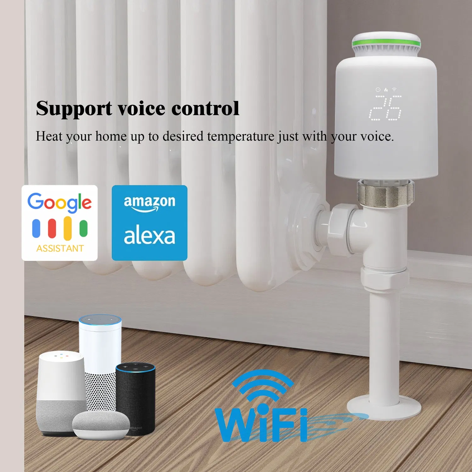 Válvula Termostática do Sistema de Aquecimento de Piso com Controle WiFi