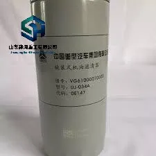 Conjunto de Elemento de Filtro de Óleo Rotativo Resistentes ao Desgaste Sistema de Lubrificação de Motor Estável