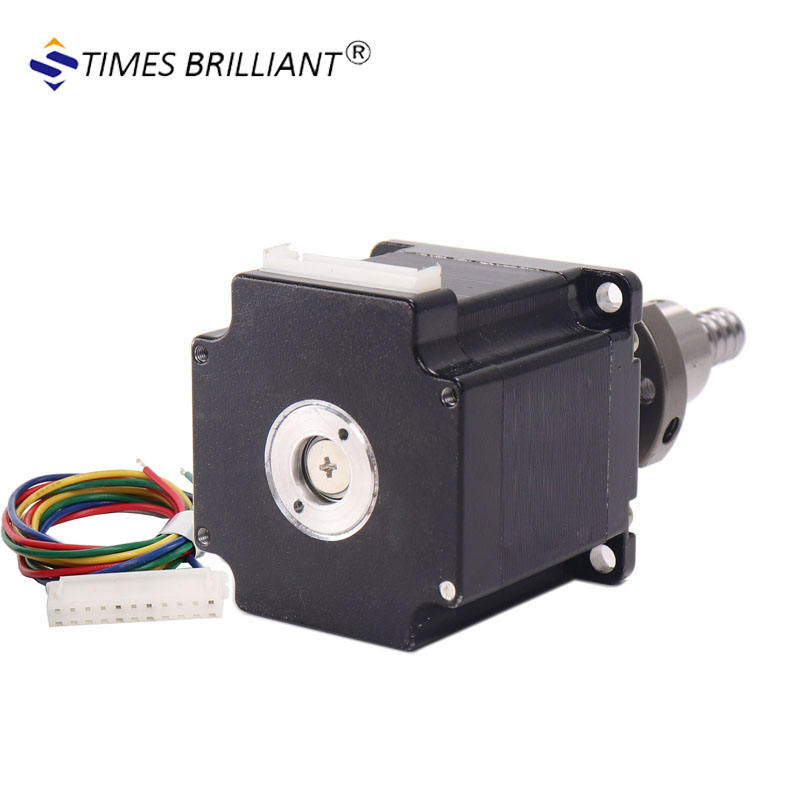 China 1204/1605 Parafuso de Esfera Parafuso de Passo Motor de Passo 3A 1.3nm NEMA 23 Motor Linear de Passo para Máquina CNC
