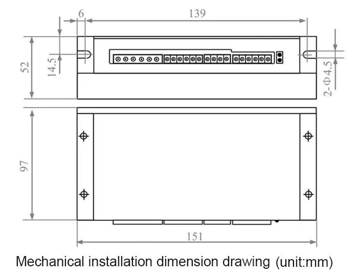 Dimensões do Motor e Condutor