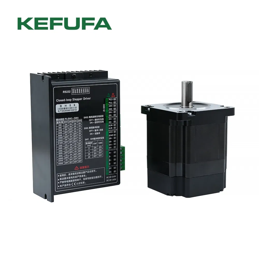 Kefufa NEMA34 86mm Motor de Passo de Laço Fechado 4.5-12n. Motor de Passo M de Alto Torque para Máquinas Pesadas Europeias e Americanas
