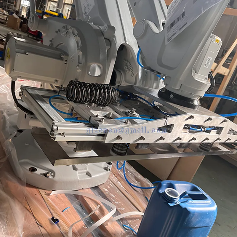 Palletização Robótica Automática para Sacos de Cimento Sistema de Palletização Robótica para Sacos com Válvula
