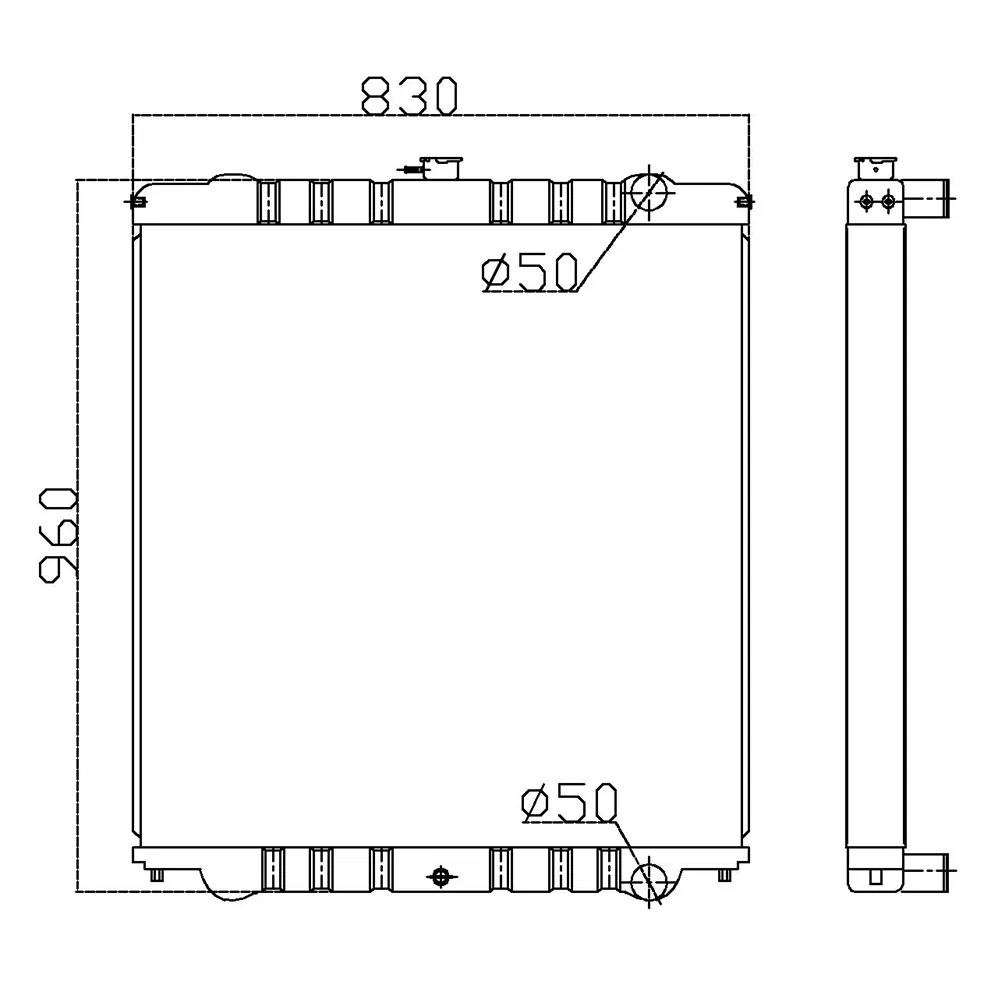 Sistema de Resfriamento de Motor de Alto Desempenho para Escavadoras Hitachi Ex200-6
