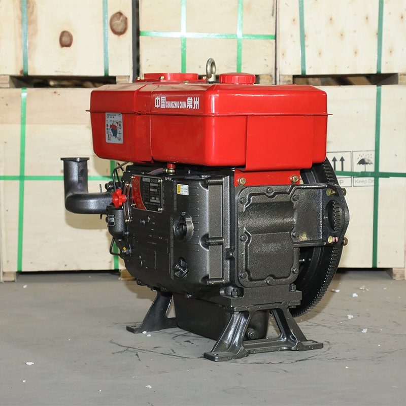 15HP 18HP 24h 28HP 30HP 36HP 40HP Motor Diesel de Alta Qualidade com Cilindro Único Refrigerado a Água para Agricultura Horizontal