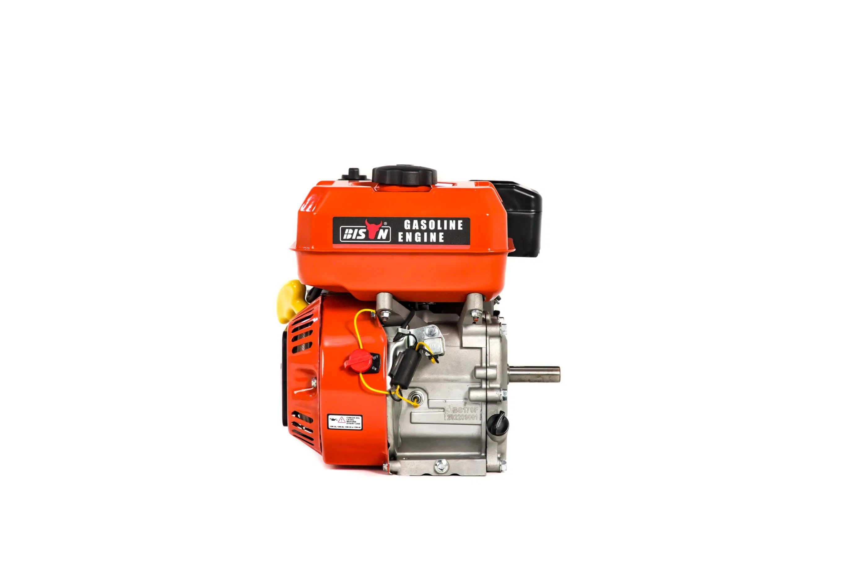 Bison China 170f 4 Motor de Stroke, Motores a Gasolina Pequenos Refrigerados a Ar com Partida Elétrica, Bombas de Água Motor a Gasolina