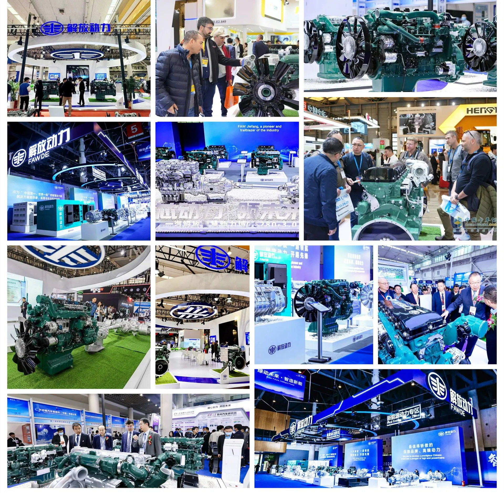 Fawde 330kw ECU Motor Turboalimentado 6-Cylinder para Genset