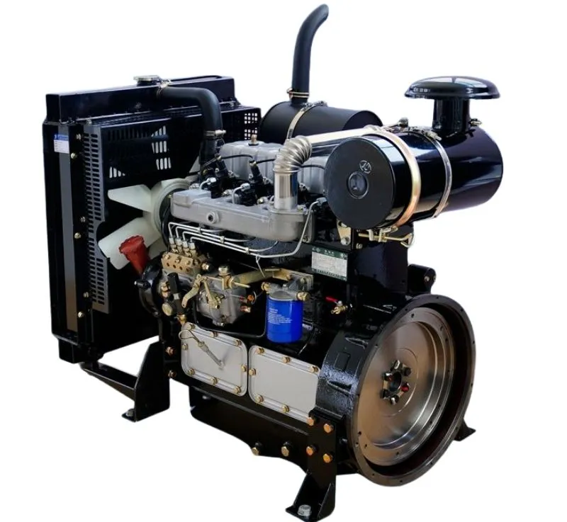Motor Diesel Comercial Completo de Quatro Cilindros Pequeno Ricardo Weifang R4105 56kw 75HP 90HP Resfriamento a Água