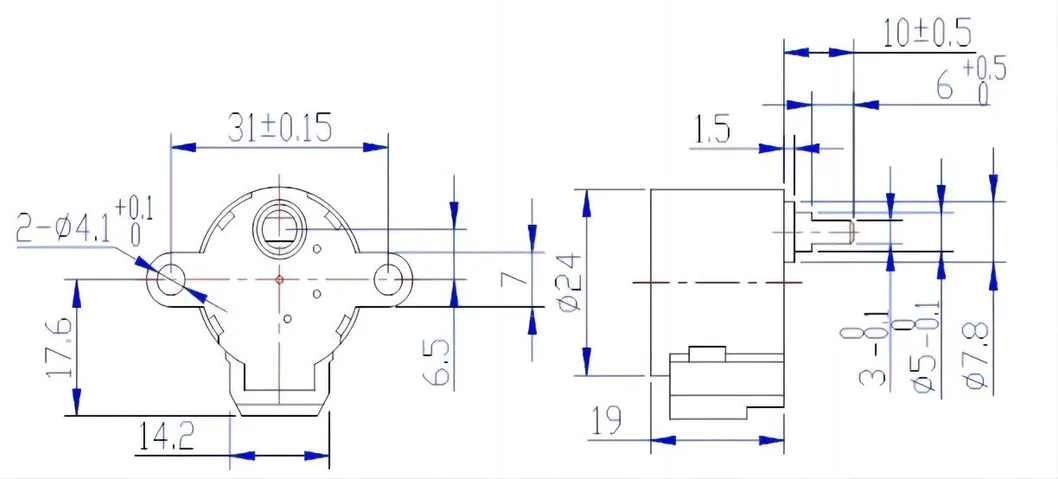 12V Motor de Passo Micro DC para Fechaduras Eletrônicas Válvulas