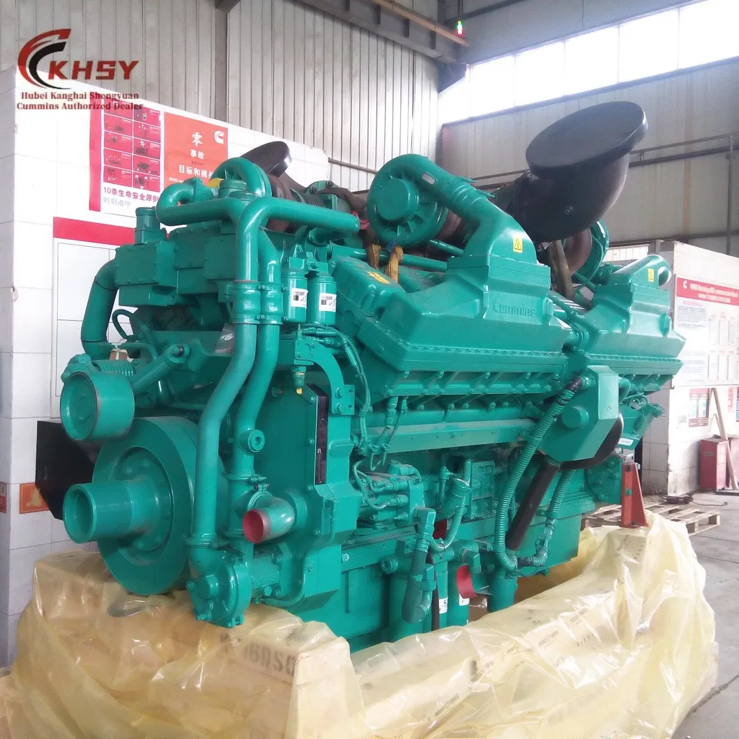 Motor Diesel Genuine da Cummins Qsk60 para Conjunto Gerador com Tecnologia de Intercooler Turboalimentado