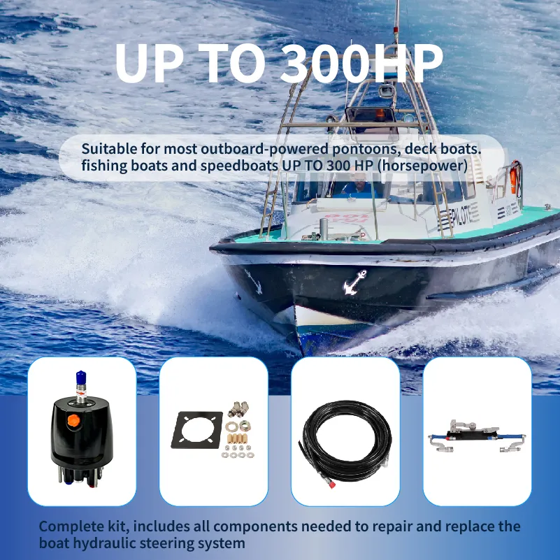 Motor de Popa para Iate 300HP Sistema de Direção para Navios Peças Suzuki Marine