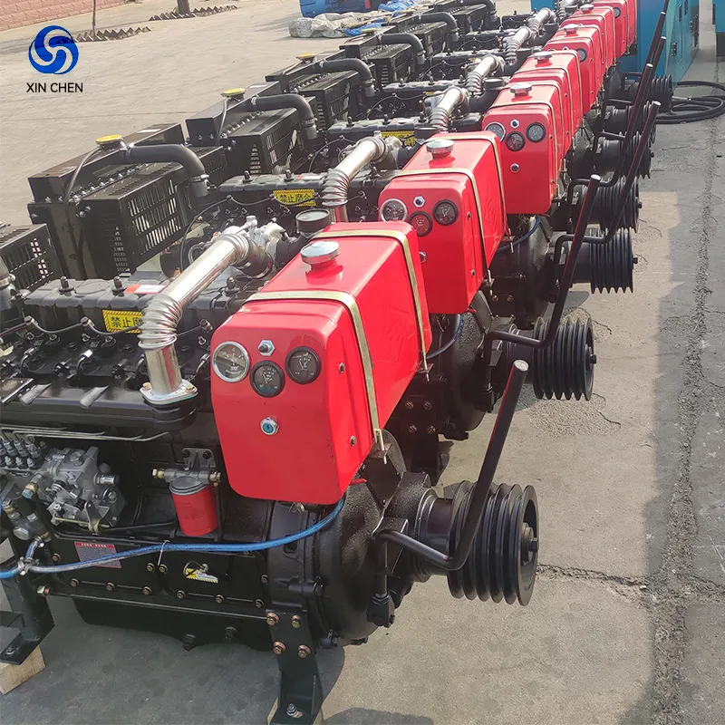 Motor Diesel Comercial Completo de Quatro Cilindros Pequeno Ricardo Weifang R4105 56kw 75HP 90HP Resfriamento a Água