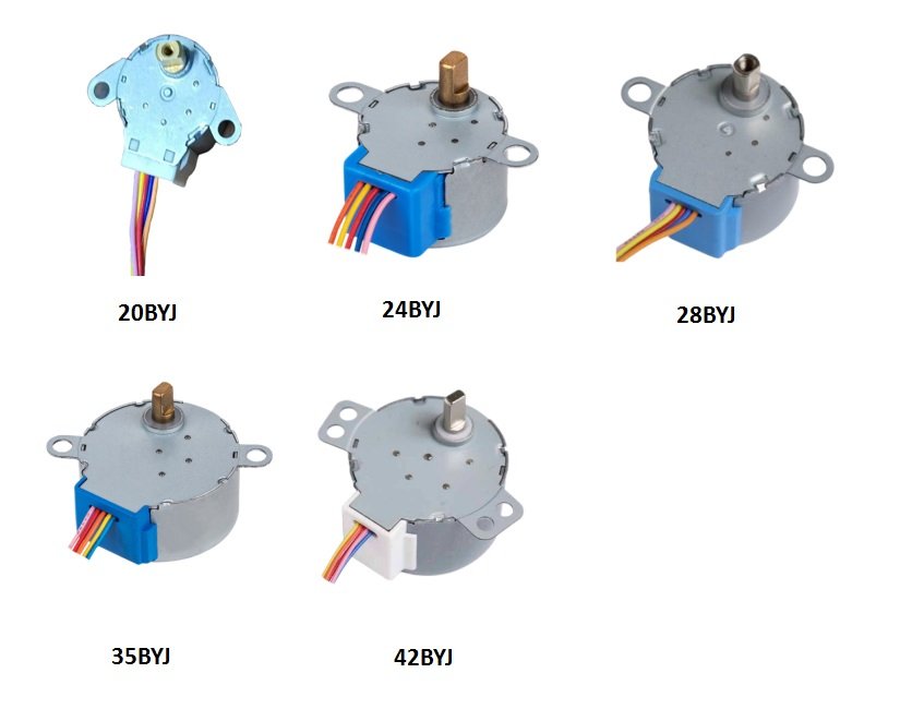 Desempenho Estável Motor de Passo 5V/12V Mini Motor de Passo para Dispositivo de Segurança Câmera