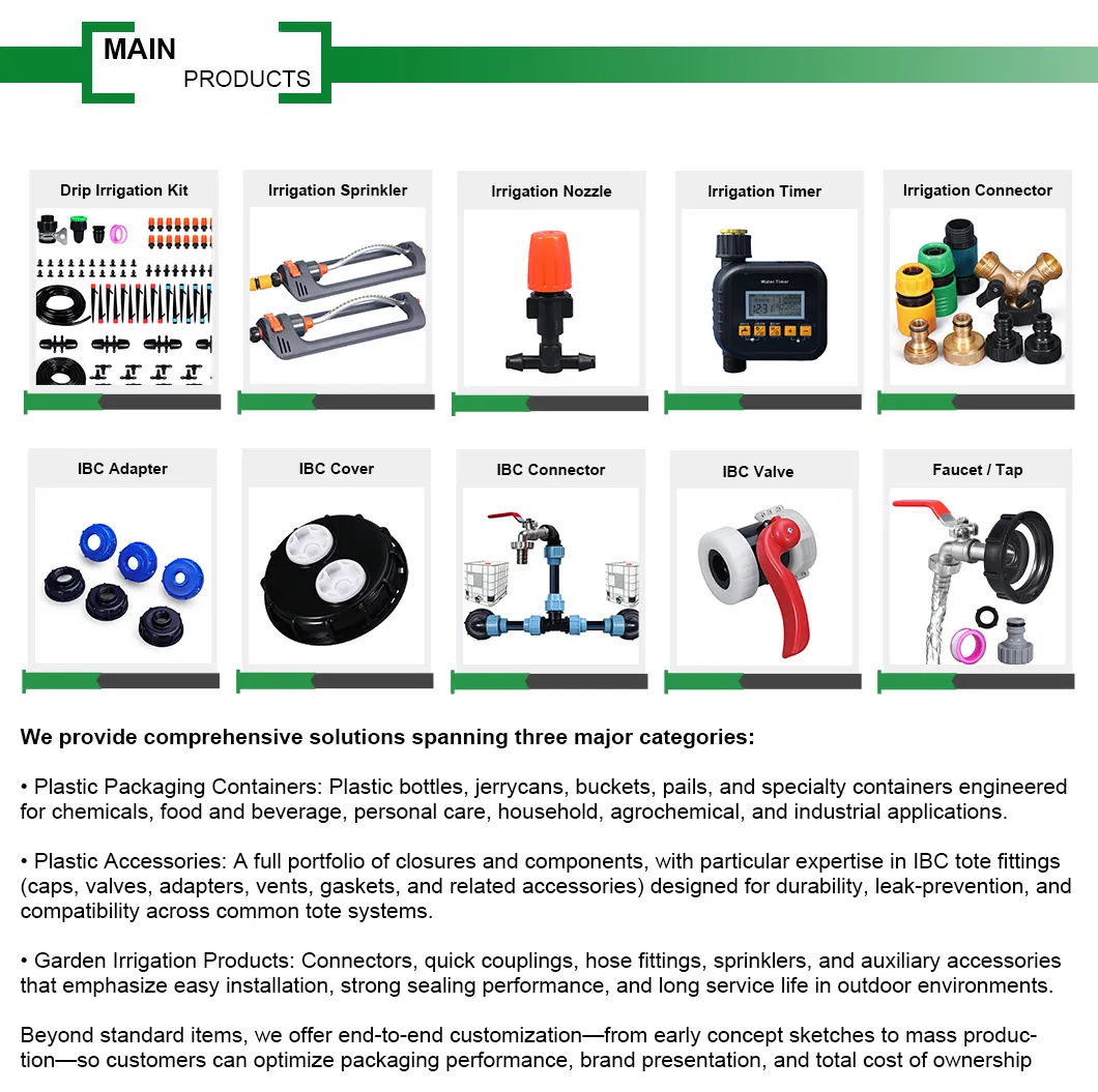 Sistema de Irrigação de Jardim 16mm Válvula de Controle de Irrigação por Gotejamento para Fita e Tubo
