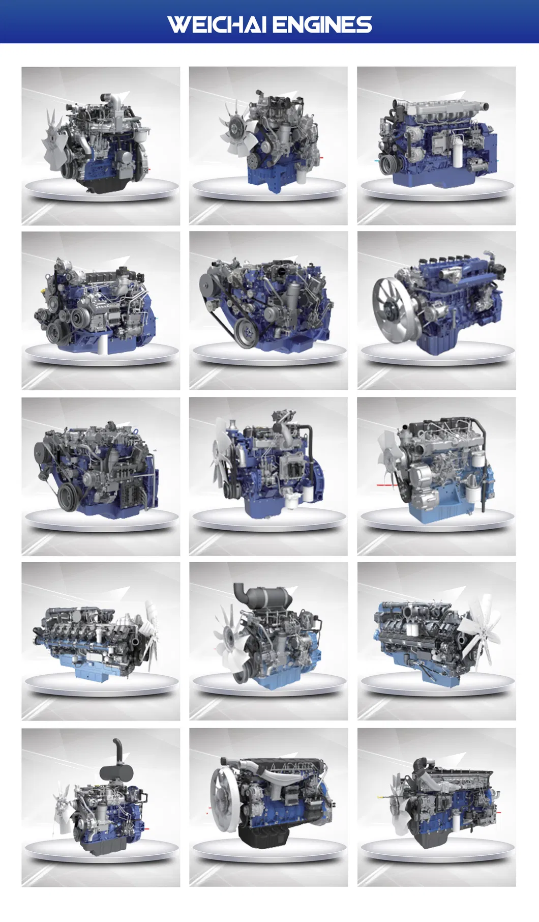 Motor Diesel 4-in Linha, Motor de Caminhão Turboalimentado e Intercooler Wp2.3 Weichai