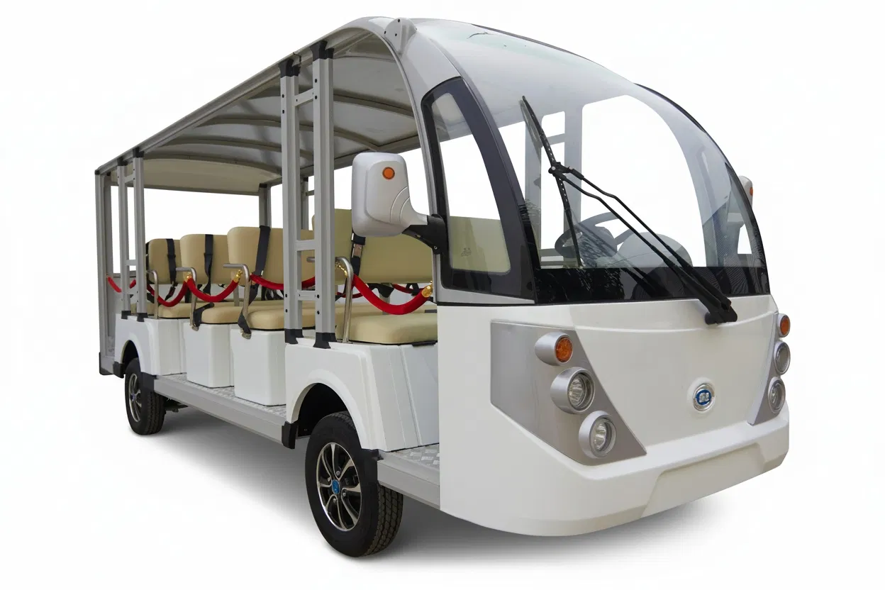 Veículo elétrico de turismo básico para necessidades de transporte essenciais com sistema de propulsão confiável