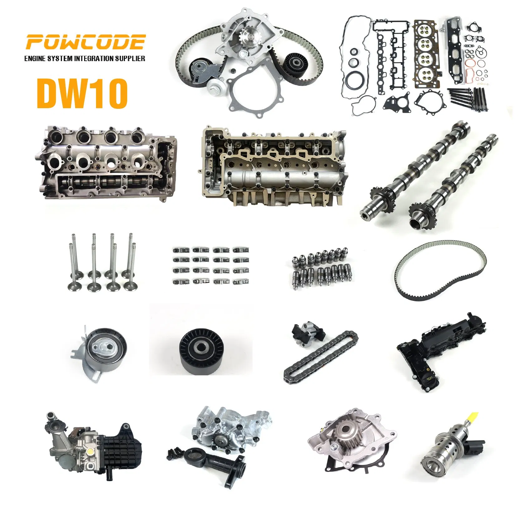Peças de Automóvel Dw10 Motor a Diesel 1609073180 908497 Cabeça de Cilindro para Peugeot Citroen 2.0