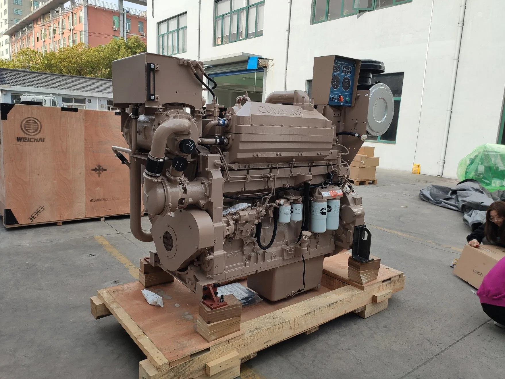 600HP Kta19-M500 Motor de Barco Marinho a Diesel Refrigerado a Água 4 de Dois Tempos para Pesca