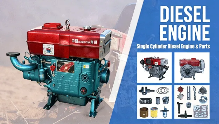 Zs1100 Arranque Manual 15HP Motor Diesel de Cilindro Único Refrigerado a Água Changfa Changchai