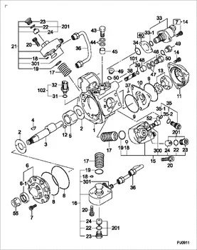 peças de automóveis 294200-0190 Uso do Sistema de Abastecimento de Combustível da Isuzu 8-97605946-1