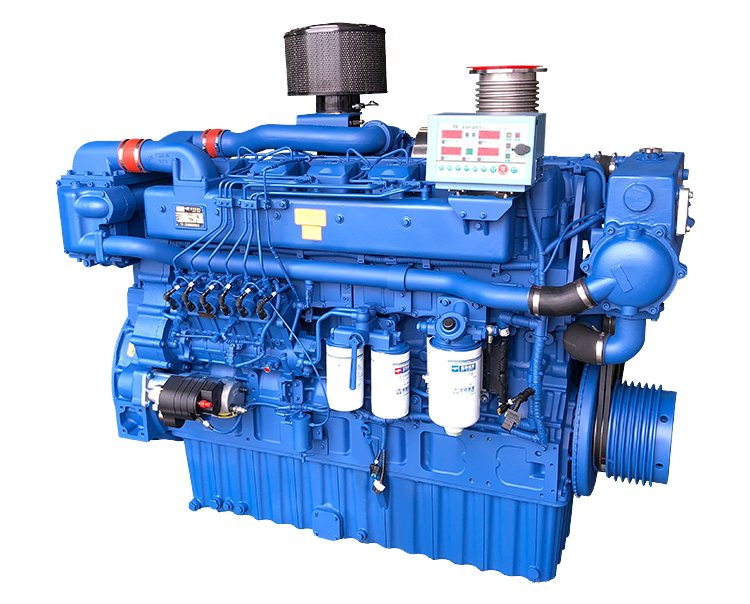Motores Diesel Marítimos Yuchai 6 Cilindro 445kw 1800rpm Motor Diesel de Barco