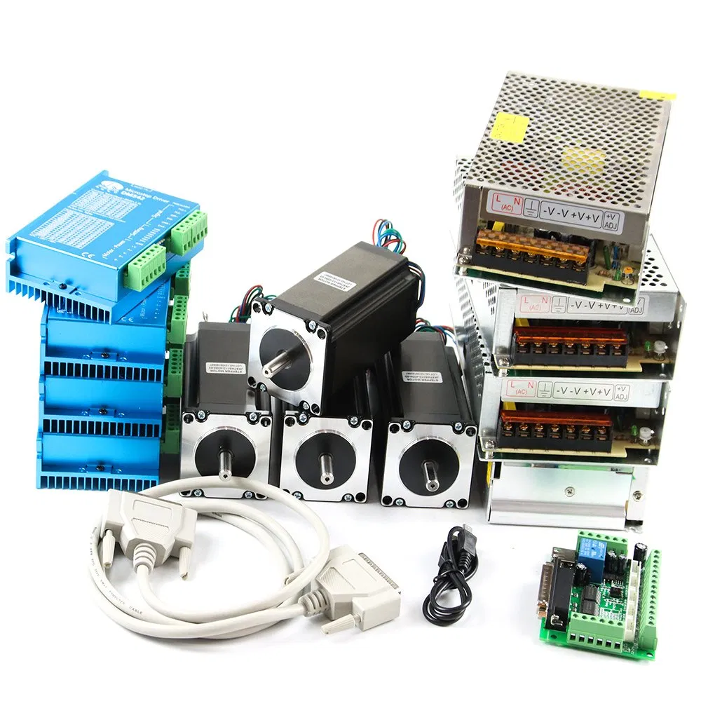 1.8 ou 0.9 Grau 2 Fase NEMA 23 Motor de Passo Híbrido Elétrico 0.48n. M - 3n. M Torque para Máquina de Fresagem CNC