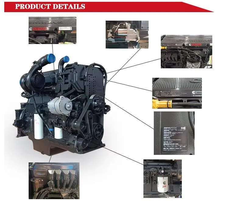 Motor Diesel Usado 4bt, 6bt, 6c, 6L, Qsb4.5, Qsb6.7, Qsc8.3, Qsl9, Qsm11, Nta855, Qsx15, Kta19, Qsk19, Qsk23, K38, K50 para Escavadora Cummins