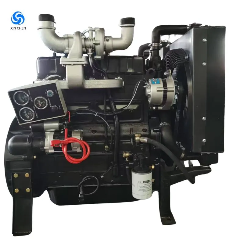 Motor Diesel Turboalimentado de Alta Estabilidade 4-Cilindros Refrigerado a Água