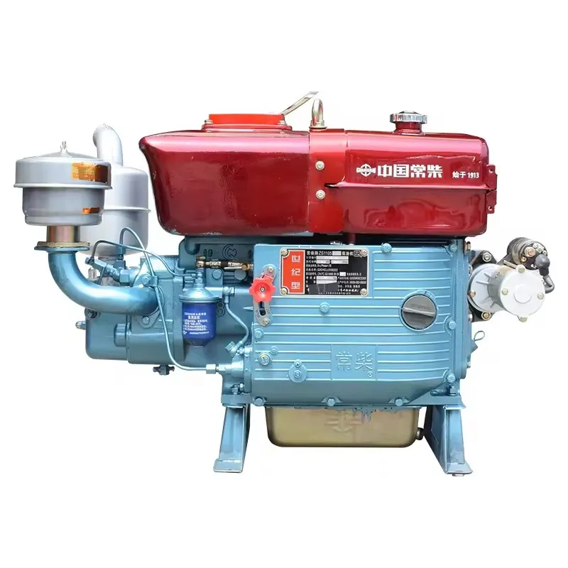 Modelo Popular Zs1115 Motor Diesel de Cilindro Único 24HP Refrigerado a Água 4 Motor Diesel de Curso