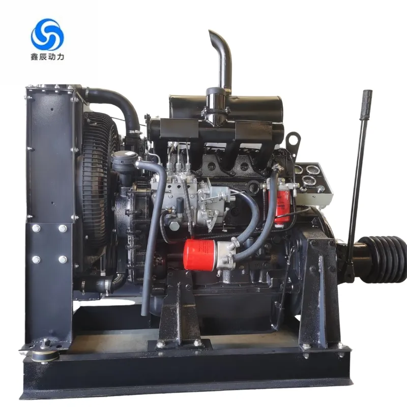 Motor Diesel Turboalimentado de Alta Estabilidade 4-Cilindros Refrigerado a Água