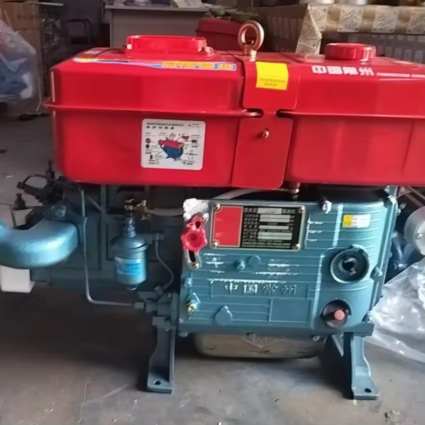 Modelo Popular Zs1115 Motor Diesel de Cilindro Único 24HP Refrigerado a Água 4 Motor Diesel de Curso